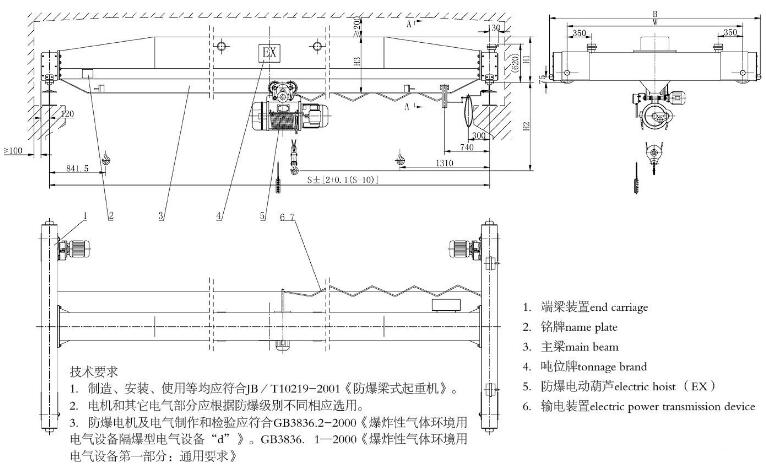 LB防爆型單梁起重機