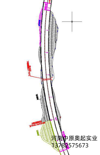 梁場所在路基段平面圖 